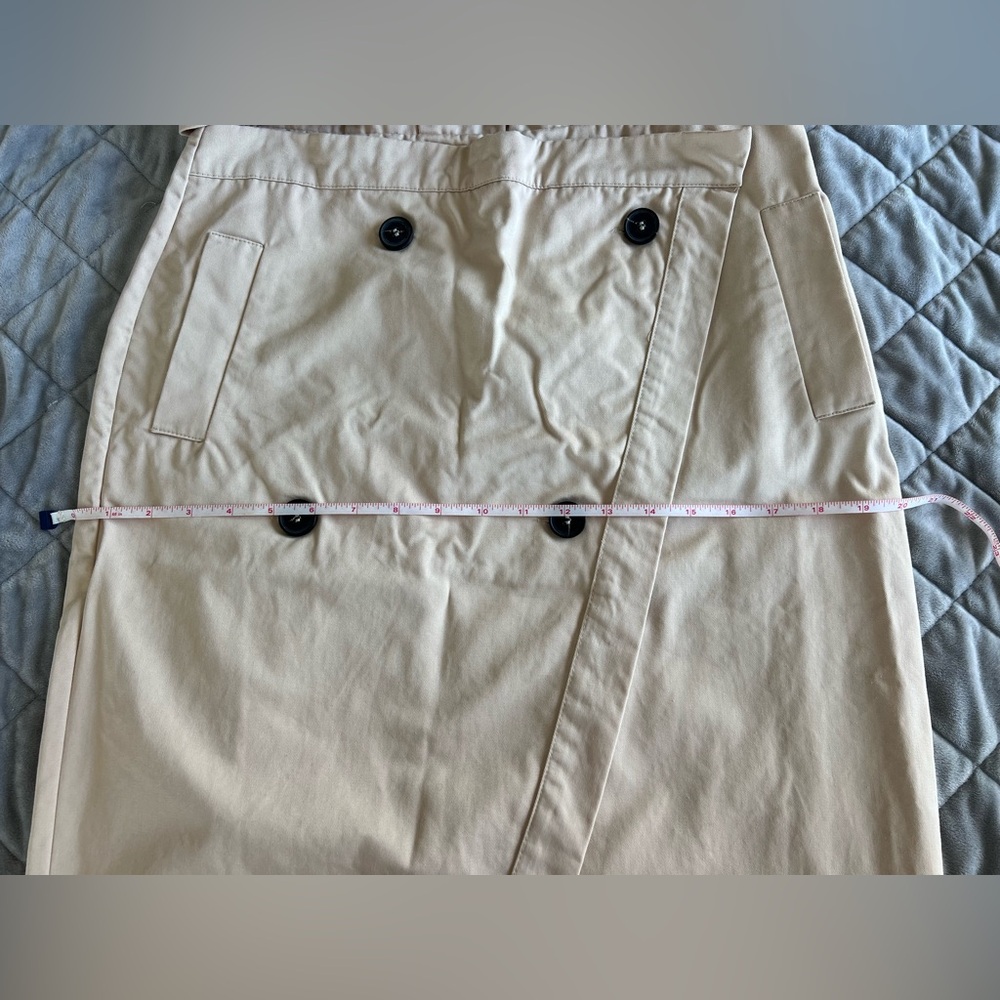ZARA paperbag gabardine skirt L - Picture 8 of 12